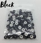 Black hotfix pailletten 5mm