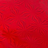 Foil Red hologram mirror finish