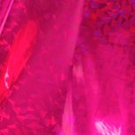 Foil Pink iridescent triangular finish