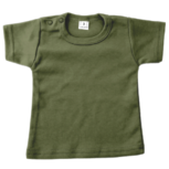 Baby shirts korte mouwen leger groen
