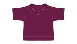 mini shirt bordeaux no label