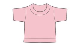 mini shirt baby roze no label