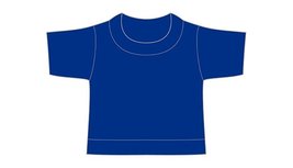 mini shirt royal blue no label