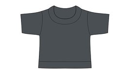 mini shirt charcoal merkloos