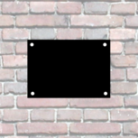 Rechthoek naambordje (4 verschillende kleuren)