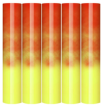 Teckwrap kleurveranderende vinyl HOT Orange Yellow