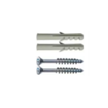 2x schroef en 2x plug