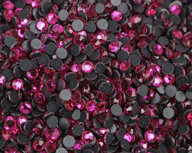 Rhinestones ss6 Donker roze