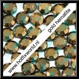 Rhinestones ss6 Gold hematite