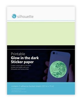 Silhouette printable glow in the dark