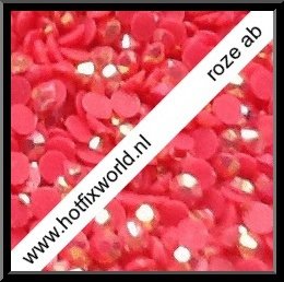 Resin ss16 roze AB 400 stuks