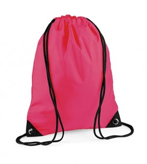 Rugzakje met koord hot pink