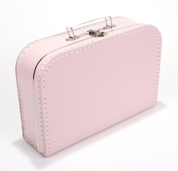 Kinderkoffertje licht roze 30cm