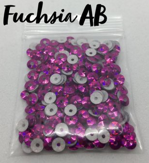 Fuchsia AB hotfix pailletten 3mm