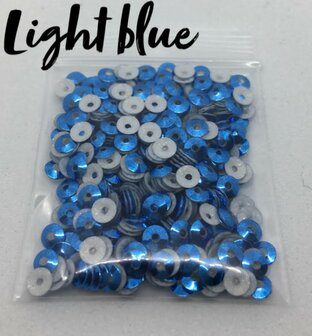 Light blue hotfix pailletten 3mm