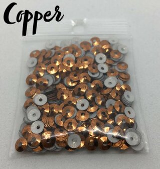 Copper hotfix pailletten 3mm