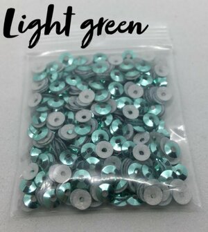 Light green hotfix pailletten 3mm