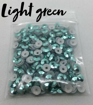 Light green hotfix pailletten 4mm