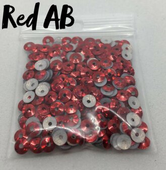 Red AB hotfix pailletten 3mm