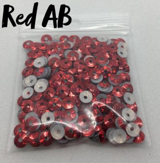 Red AB hotfix pailletten 4mm