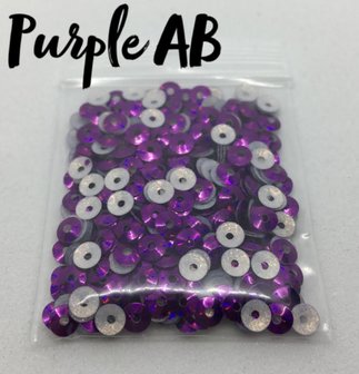 Purple AB hotfix pailletten 3mm