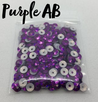 Purple AB hotfix pailletten 4mm