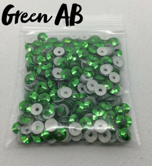 Green AB hotfix pailletten 3mm