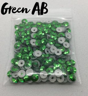 Green AB hotfix pailletten 4mm