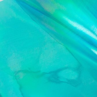 Foil Blue-green iridescent finish