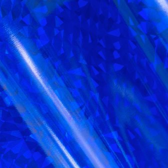Foil Blue iridescent triangular pattern