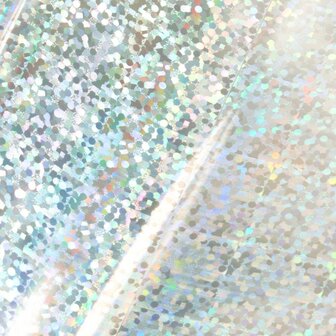 Foil Silver iridescent sequin pattern