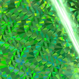 Foil Green iridescent triangular pattern