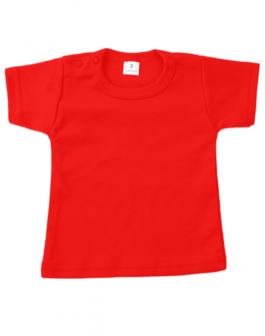 Baby shirts korte mouwen rood
