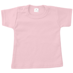 Baby shirts korte mouwen licht roze