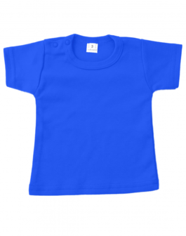 Baby shirts korte mouwen royal blue
