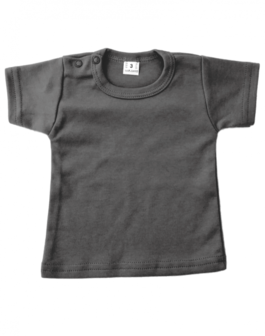 Baby shirts korte mouwen antracite