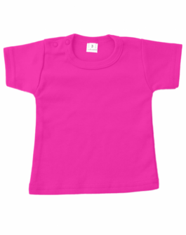 Baby shirts korte mouwen fuchsia