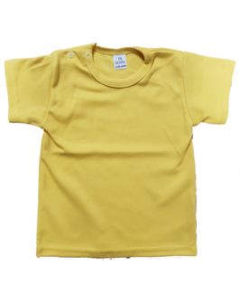 Baby shirts korte mouwen geel