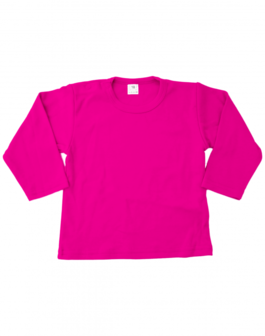 Baby shirts lange mouwen fuchsia