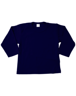 Baby shirts lange mouwen navy