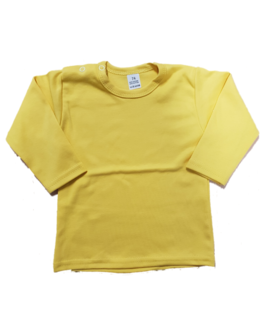 Baby shirts lange mouwen geel