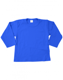 Baby shirts lange mouwen royal blue