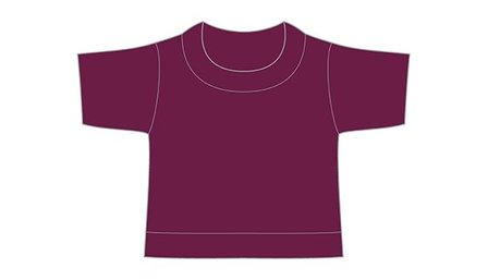 mini shirt bordeaux no label