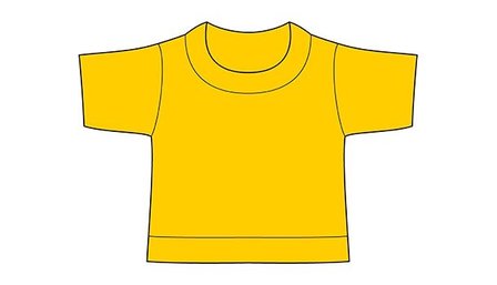 mini shirt geel no label