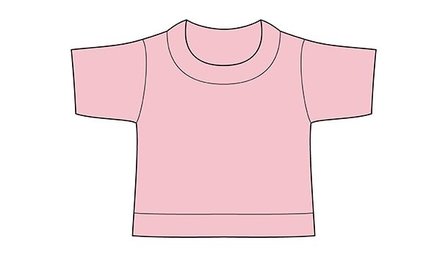 mini shirt baby roze no label