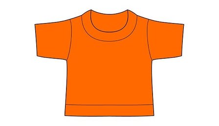 mini shirt oranje no label