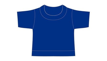 mini shirt royal blue no label