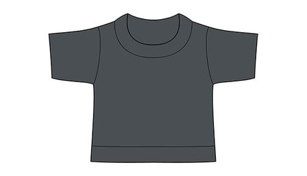 mini shirt charcoal merkloos