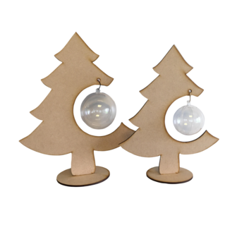 Kerstboom 30cm staand (zonder bal)