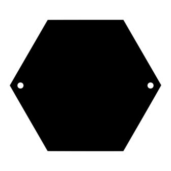 Naambordje hexagon